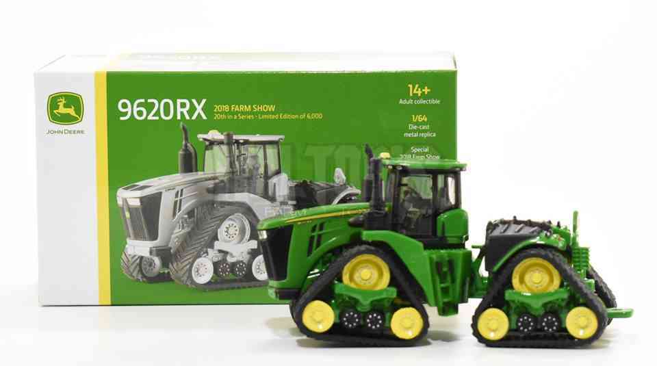 9620RX 1/64 2018 Silver FARM SHOW EDITION Toy John Deere Tractor Ertl 1 of 6000 
