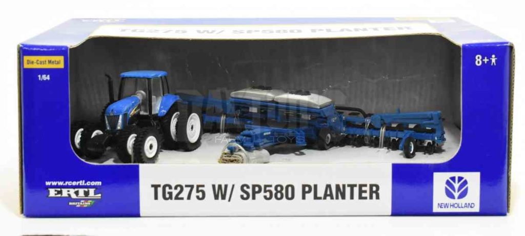 1/64 New Holland TG275 FWA Tractor With SP580 Planter - Dalton's Farm Toys