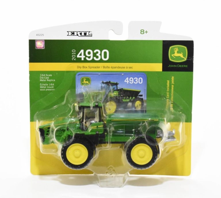 1/64 John Deere 4930 Dry Box Spreader With Green Box Daltons Farm Toys