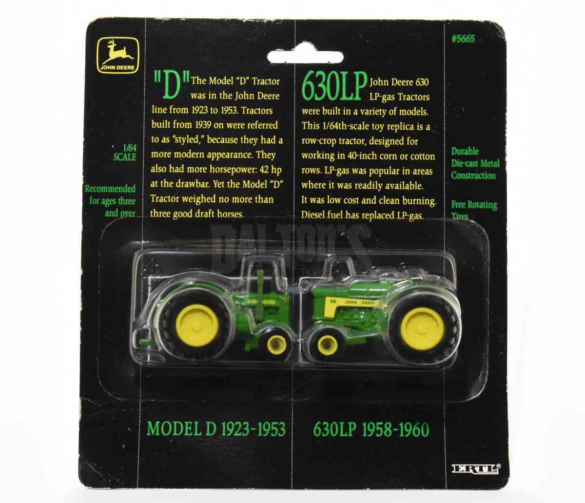 1/64 ERTL JOHN DEERE 630LP TRACTOR 