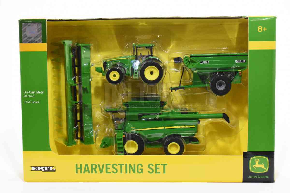 1/64th John Deere 3 Piece Harvesting Set 45443 