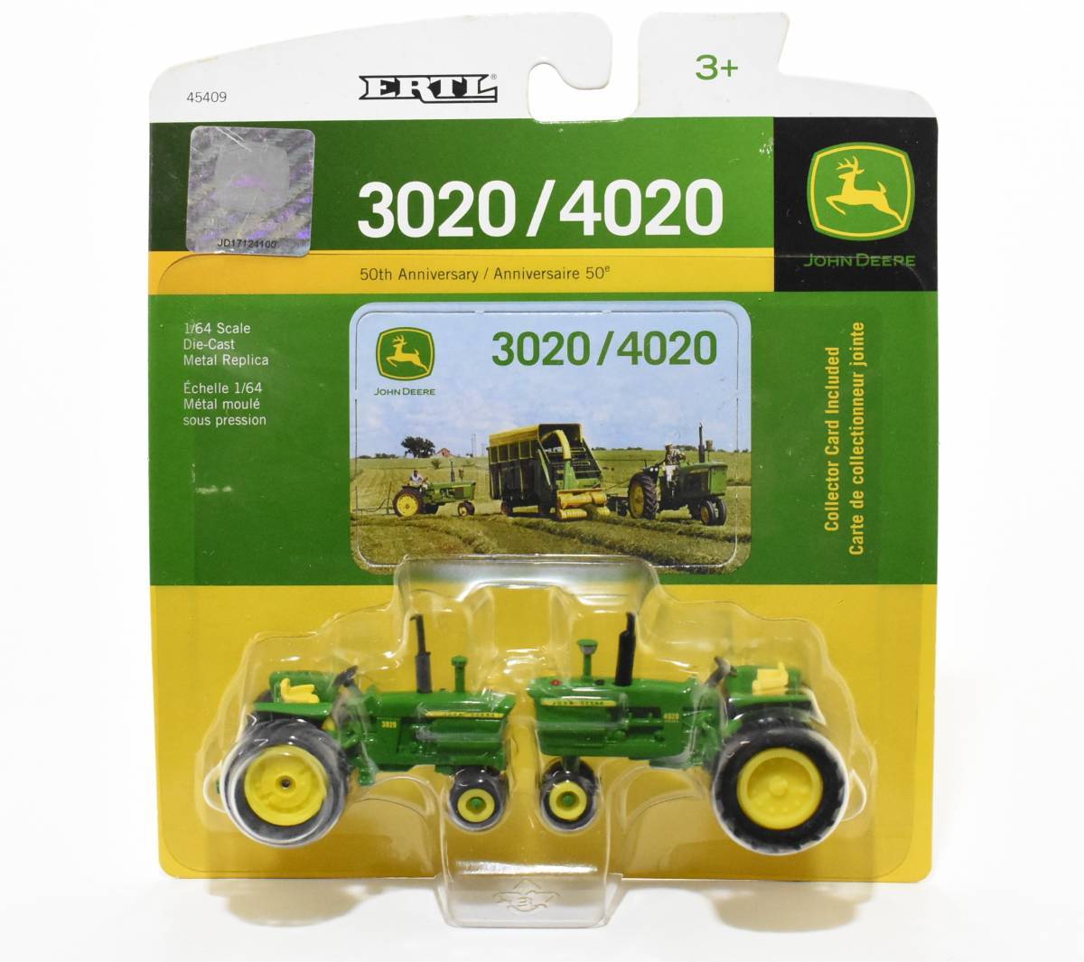 1/64 John Deere 3020 And 4020 2Wd Narrow Front Tractor Set