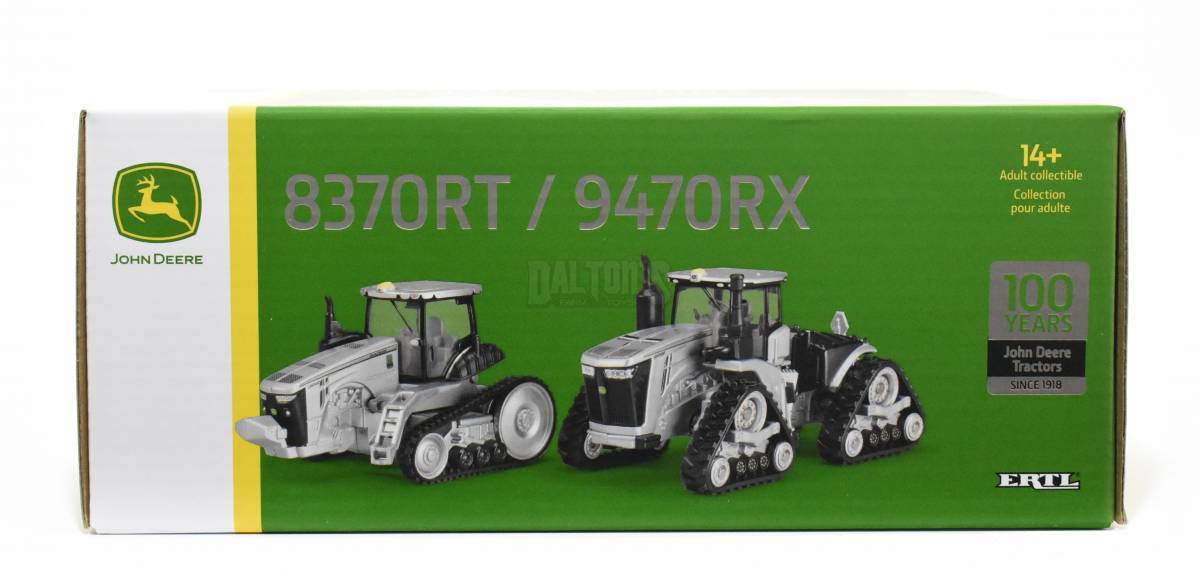 John Deere 8370rt & 9470 RX 1/64 Tractor Set 100 Years Silver Edition ERTL for sale online