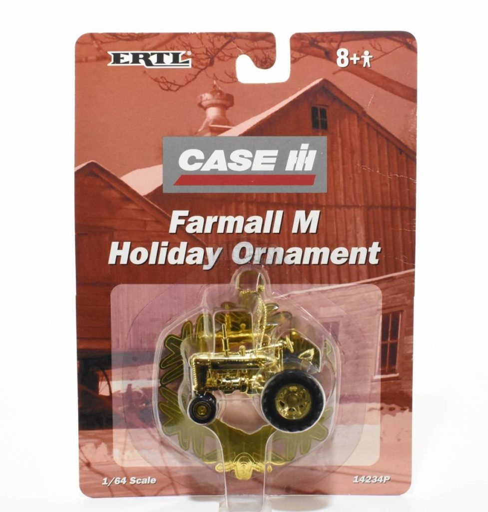 1/64 Case IH Farmall M Holiday Ornament Gold Daltons Farm Toys