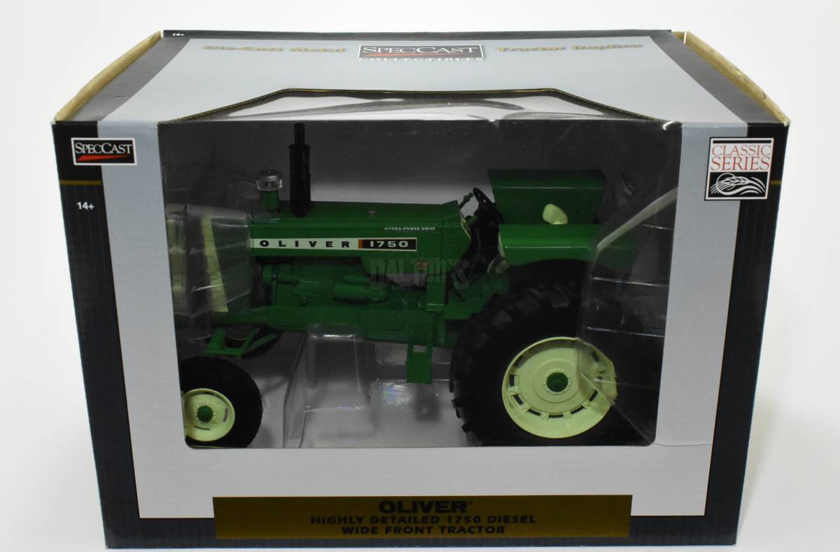 NICE! 1/16 Oliver 1750 diesel tractor with wide front Spec Cast new in box NEW 