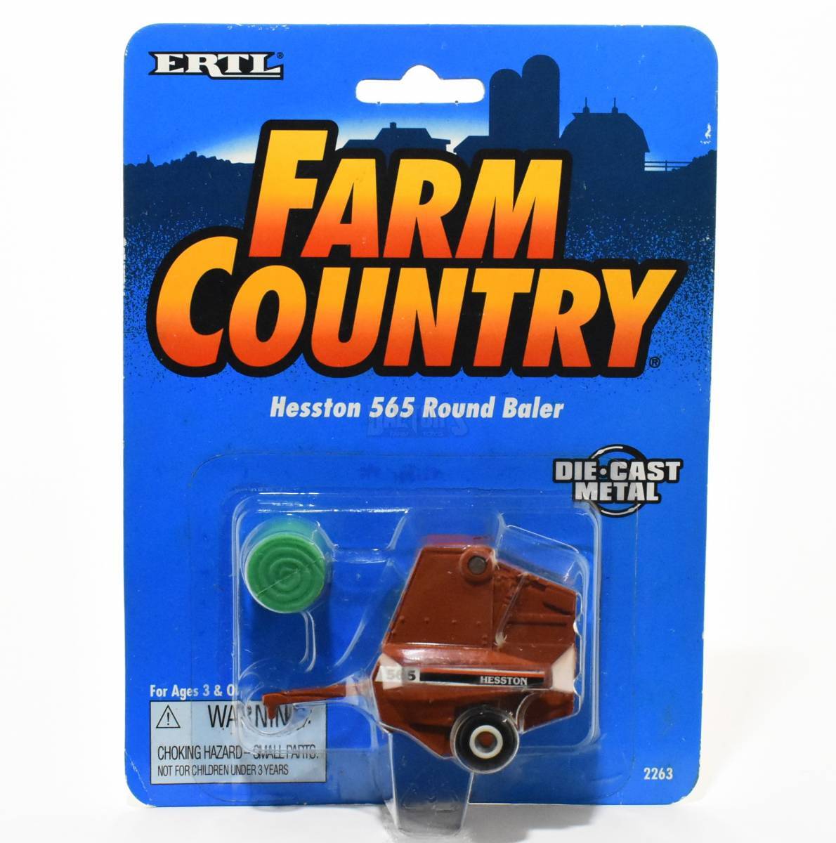 1/64 ertl custom farm toy agco Hesston 565a round baler gathering wheels & tires 