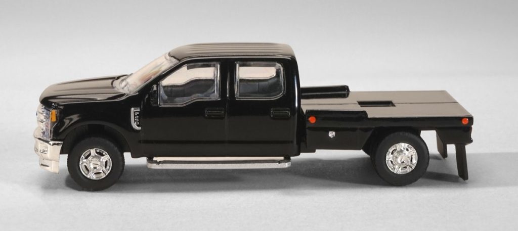 164 Ford F 350 Crew Cab Super Duty Pickup Truck With Flatbed Black Daltons Farm Toys 7780