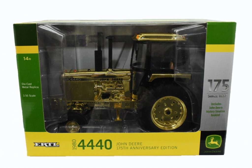 116 John Deere 4440 Wide Front Tractor Gold 175th Anniversary Edition Daltons Farm Toys 1864