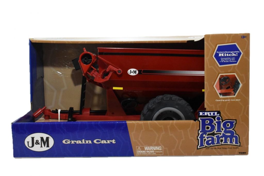 1/16 J & M Grain Cart Auger Wagon Red, Big Farm Daltons Farm Toys
