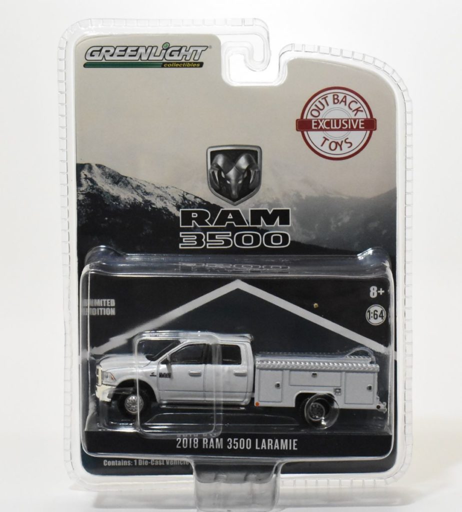 Greenlight Collectibles Truck Greenlight 1/64 2020 Ram 3500 Laramie Dually Diecast - Bright White &amp; Billet Silver Greenlight Models