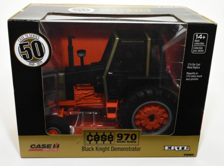 1/16 Case 970 Black Knight Demonstrator Tractor With Cab, 50th
