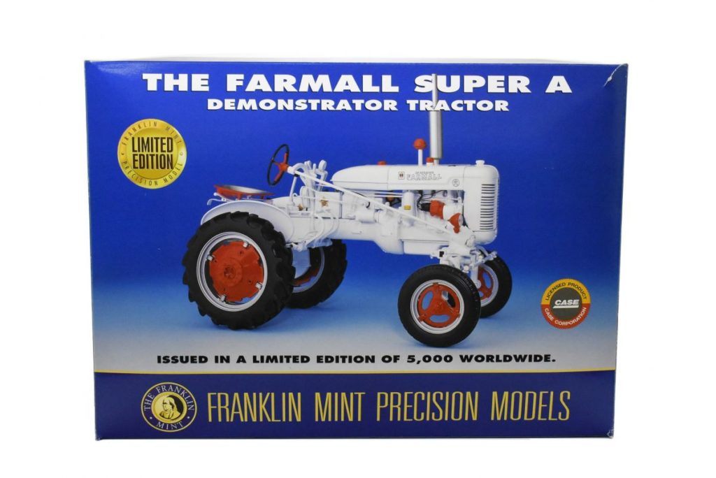 1/12 Farmall Super A White Demonstrator Tractor Franklin Mint Precision ...