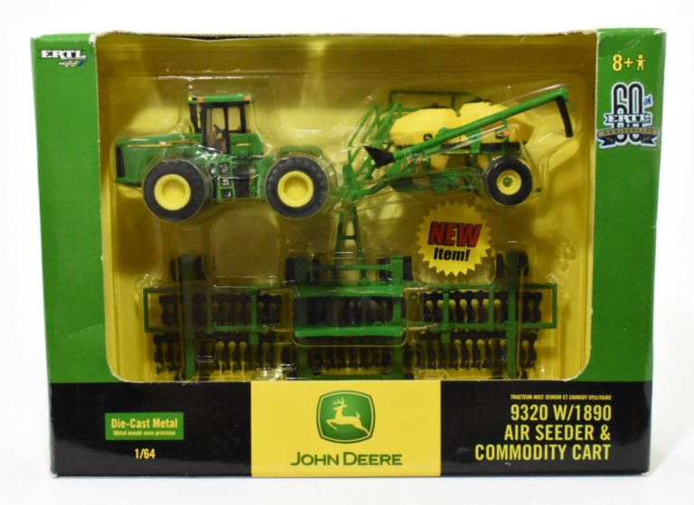 1/64 John Deere 9320 4WD Tractor W/ 1890 Air Seeder & Commodity Cart