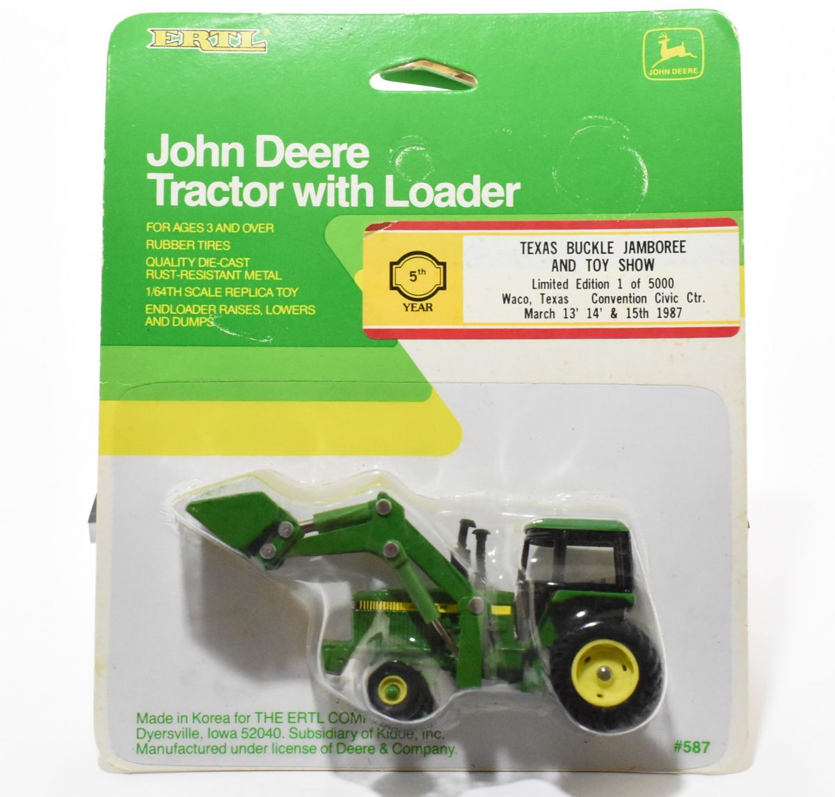 toy john deere front end loader