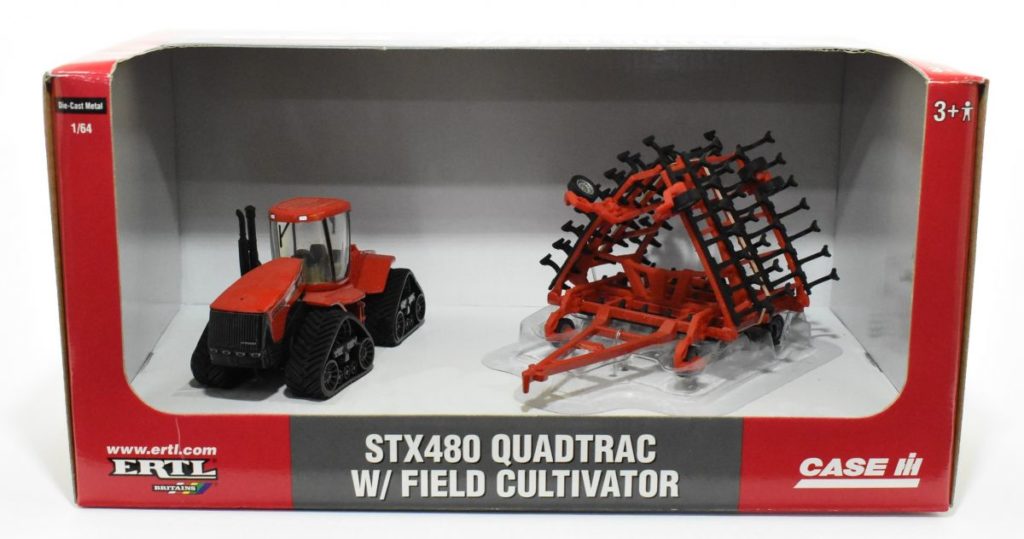 1/64 Case IH STX480 Quadtrac Tractor W/ Field Cultivator - Daltons Farm