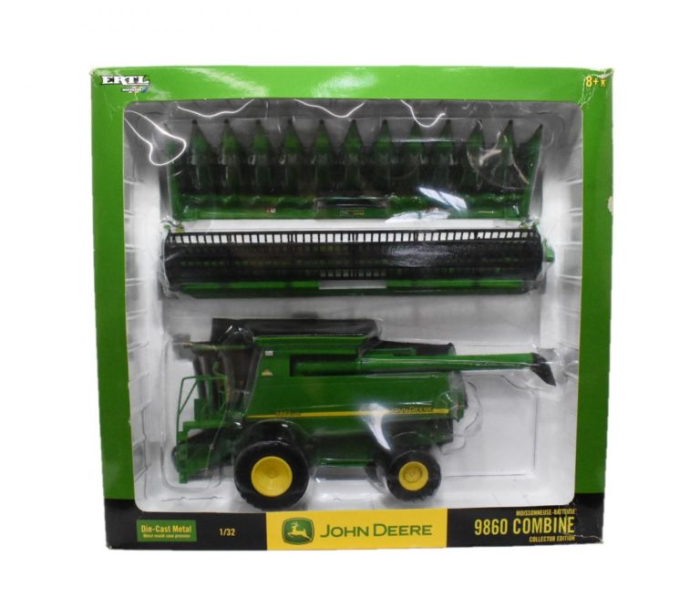 1/32 John Deere 9860 Combine W/ Duals, Corn & Bean Heads - Daltons Farm ...