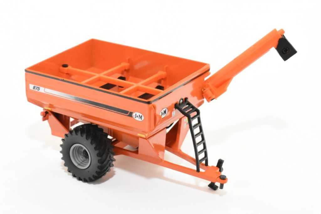 1/64 Orange J&M Auger Wagon Grain Cart Daltons Farm Toys