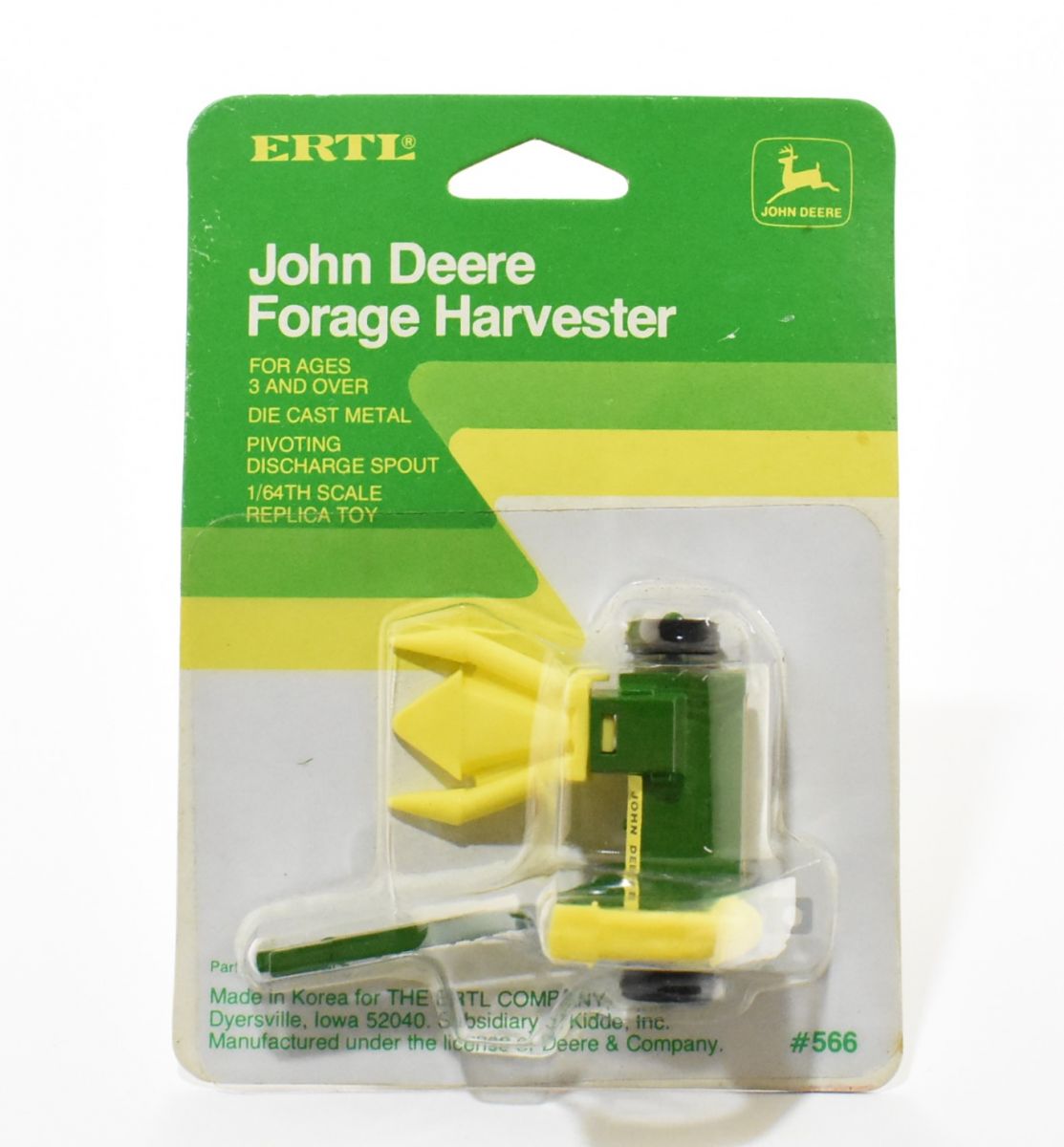 1/64 John Deere Forage Harvester With Yellow Head & Spout - Daltons ...