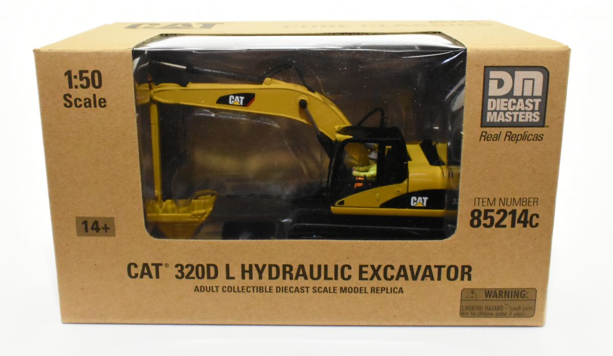 NORSCOT 1/50 CAT 320D L HYDRAULIC EXCAVATOR / ノースコット ハイドローリック エクスカベーター 重機 パワーショベル Excavator Toys For Boys 3-5 Year Old Norscot CAT 320D L Hydraulic