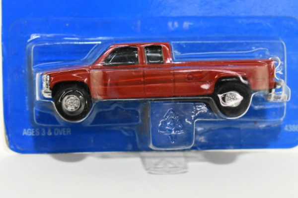 1/64 GMC Red Extended Cab Dual Wheel Dually Pickup - Daltons Farm Toys