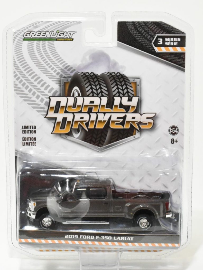 1/64 2019 Ford F-350 Lariat Dually Pickup Truck Stone Grey, Dually ...