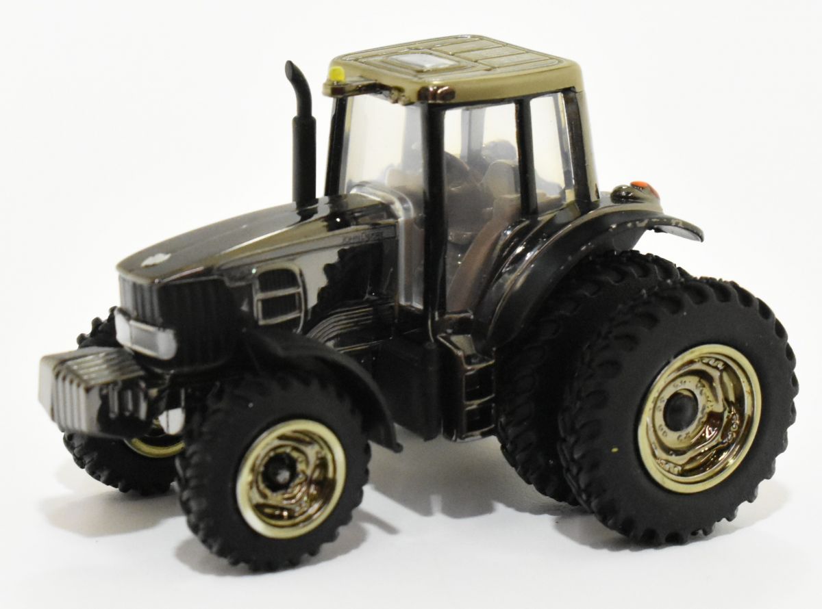 1/64 Gun Metal John Deere 7430 Tractor With Front Wheel Assist And Dual Rear Wheels, 2008 Waterloo Special Edition