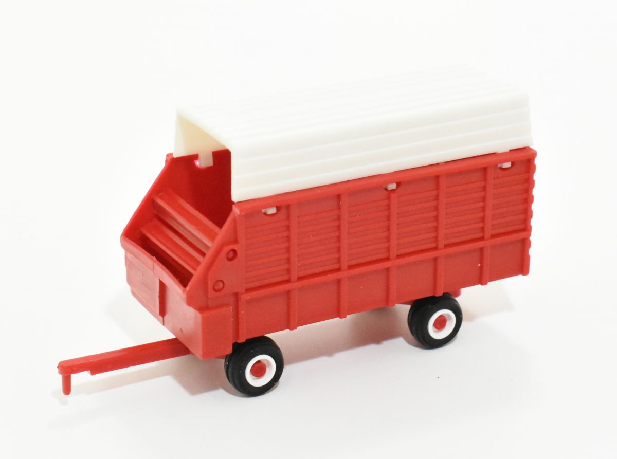 1/64 Single Axle Forage Wagon, Red & White - Daltons Farm Toys