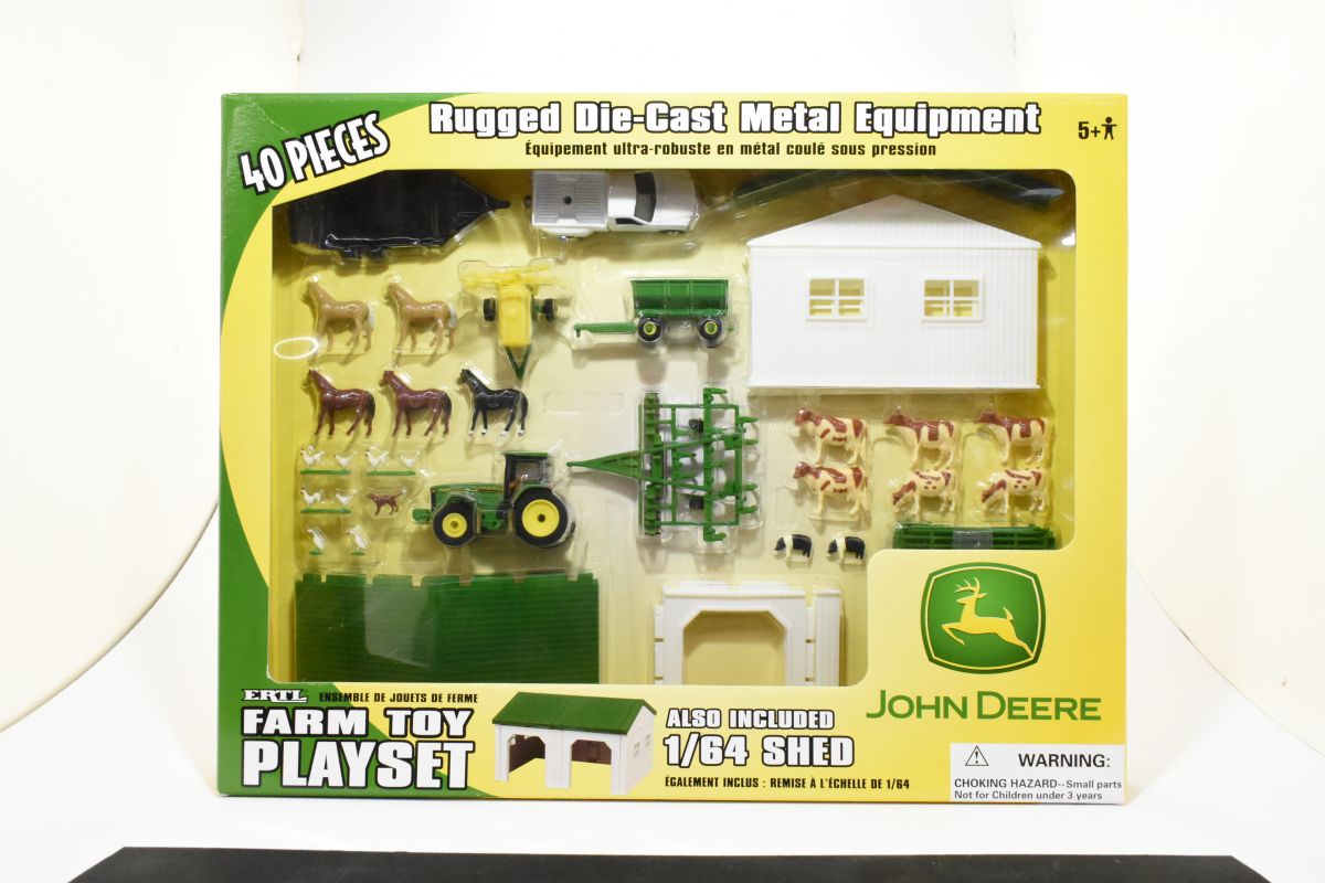 john deere farm toy playset