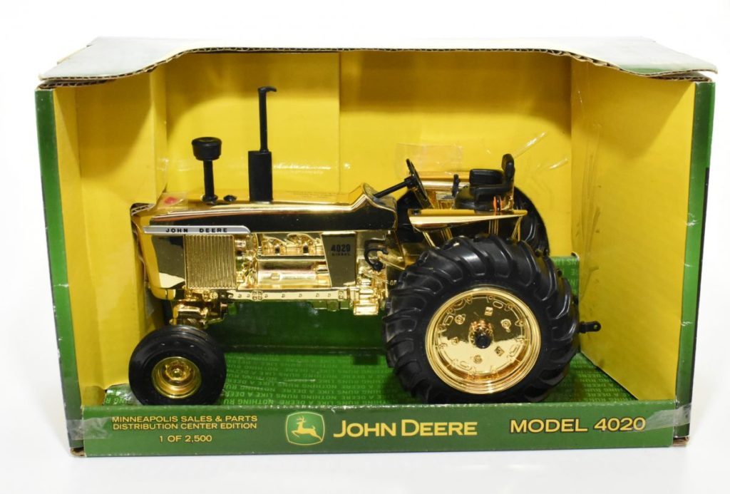 1/16 Gold John Deere 4020 Tractor, Minneapolis Sales And Parts
