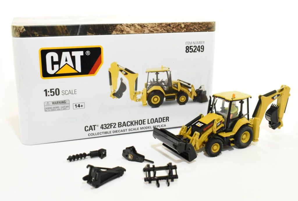 1/50 Cat Caterpillar 432F2 Backhoe Loader With Attachments Daltons