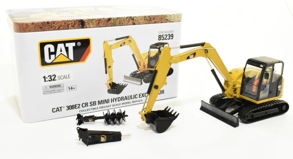 1/32 Cat Caterpillar 308E2 CR SB Mini Hydraulic Excavator With