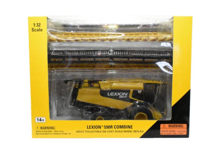 1/32 Caterpillar Cat 590R Combine With Duals, Corn & Grain Heads