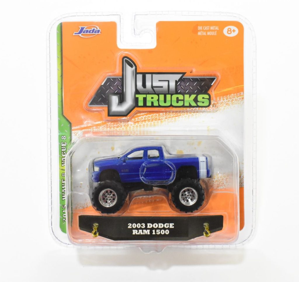 1/64 Just Trucks Blue 2003 Dodge Ram 1500 4WD Pickup Daltons Farm Toys