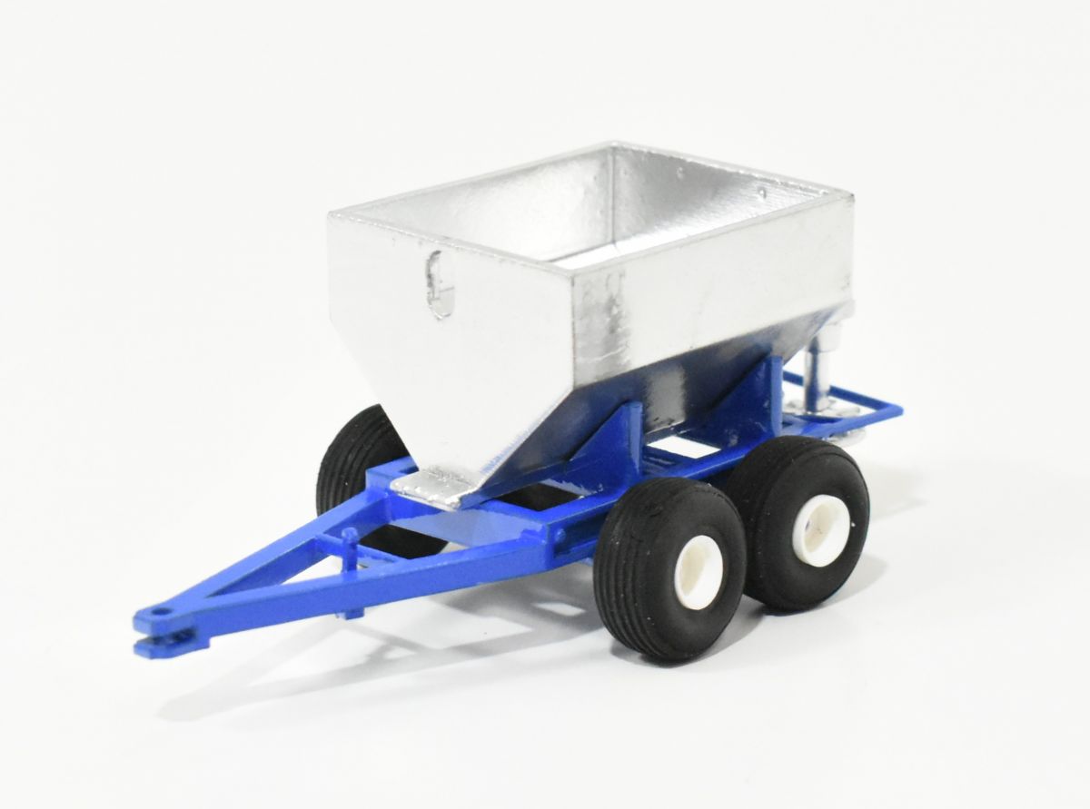 1/64 Custom Tandem Axle Fertilizer Spreader, Blue Frame