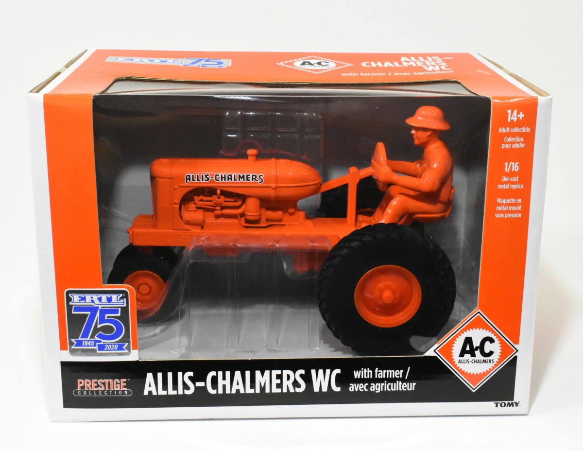 1/16 Allis Chalmers WC Tractor With Man, Ertl 75th Anniversary ...