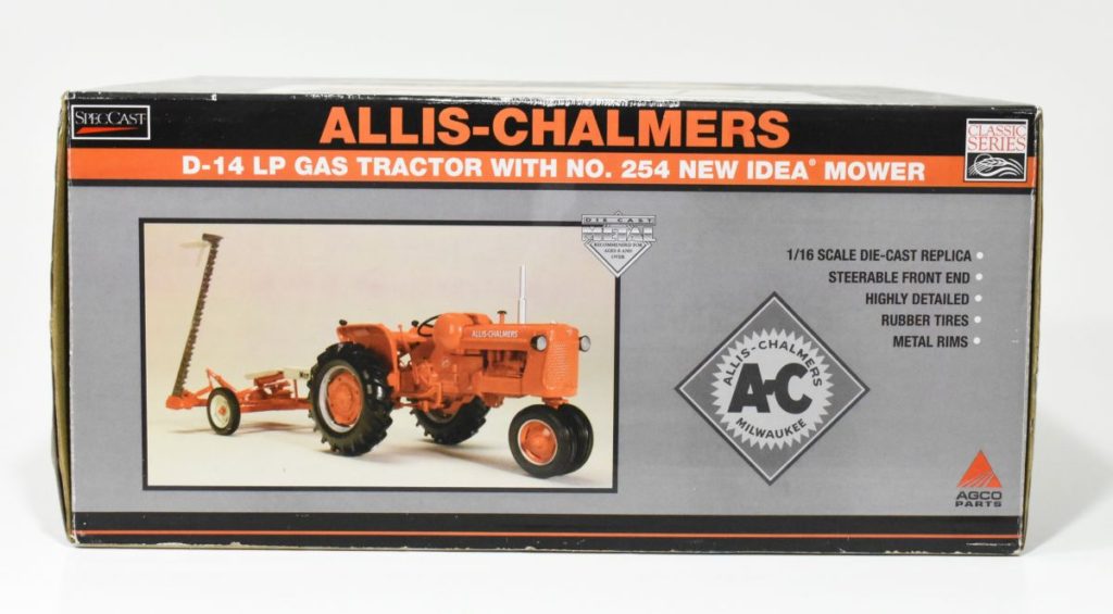 1 16 Allis-chalmers D-14 Lp Gas Tractor W  #254 New Idea Mower 