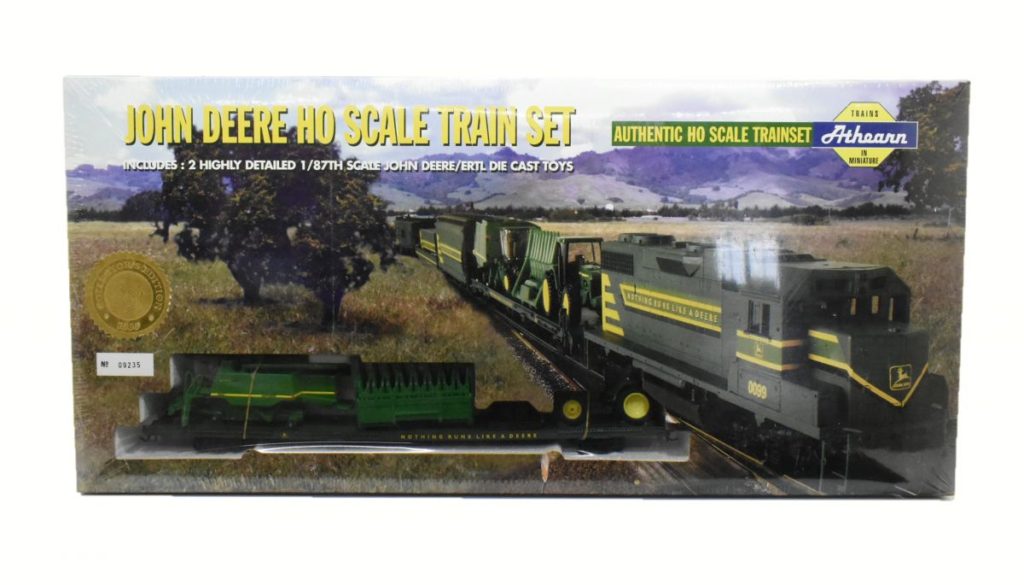 1/87 John Deere HO Scale Train Set With 2 Highly Detailed 1/87 Scale