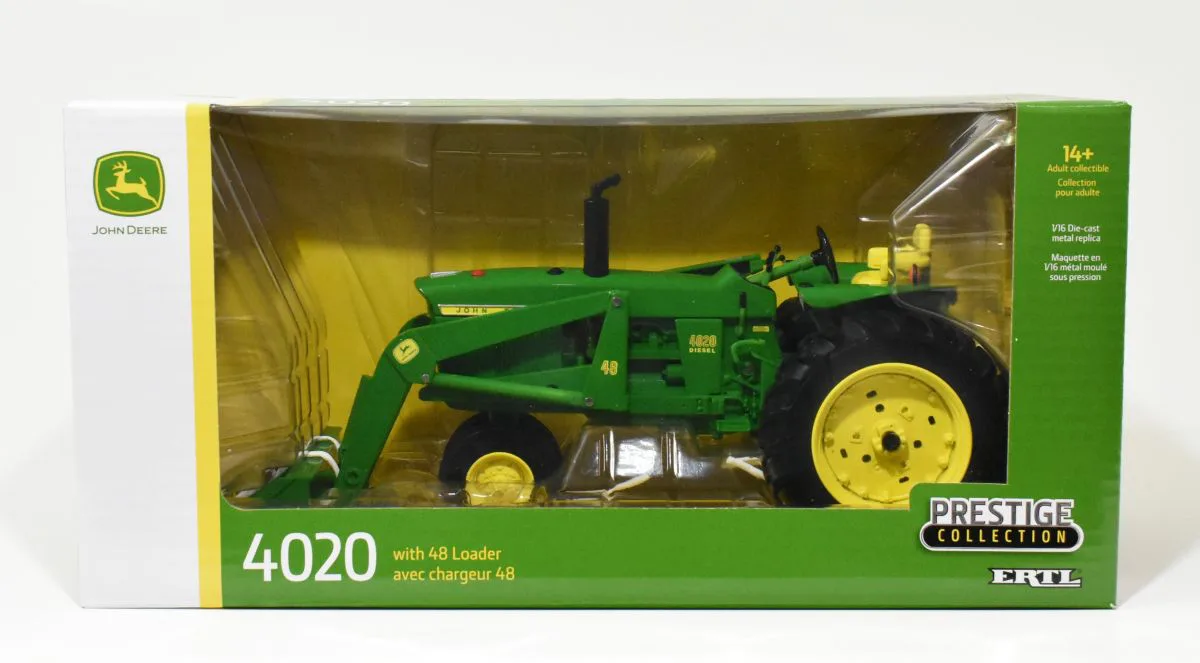1/16 John Deere 4020 Tractor With Narrow Front  48 Loader - Daltons Farm  Toys