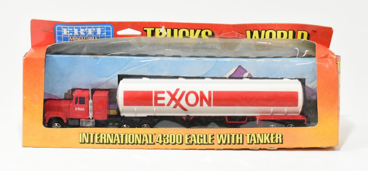 1/64 International 4300 Eagle Semi With Exxon Tanker Trailer, Trucks Of ...