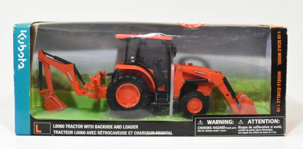 1/18 Kubota B6060 Tractor With Backhoe And Loader Daltons Farm Toys