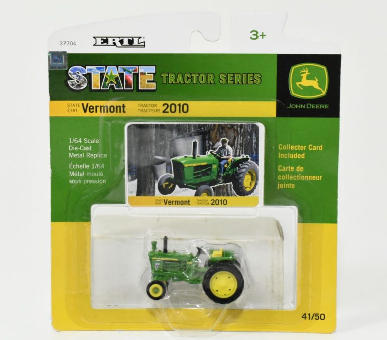1/64 John Deere 2010 Vermont State Tractor, Capital Chase Version