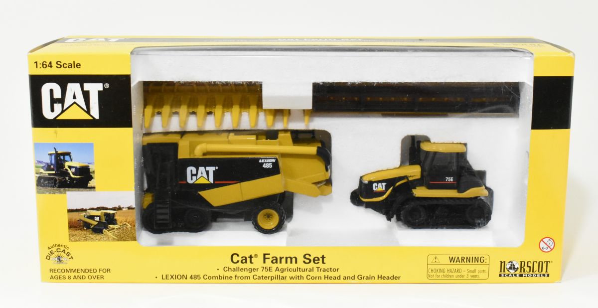 Norscot CAT Caterpillar Lexion 485 Combine With Corn Head and Grain Header 1 64 for sale online 
