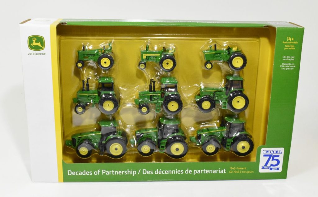 1 64 John Deere 9 Piece Decade Tractor Set Including Models A, 630 