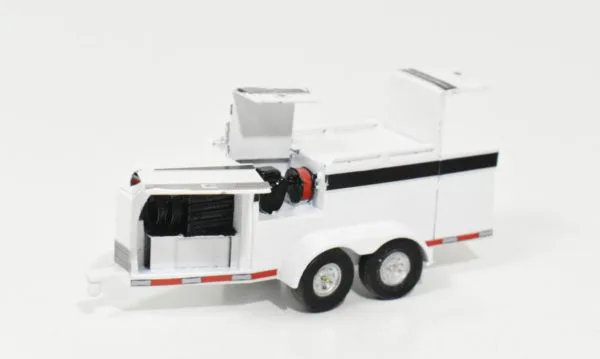 1/64 Scratch Built Fuel Trailer With Rear Tool Compartment