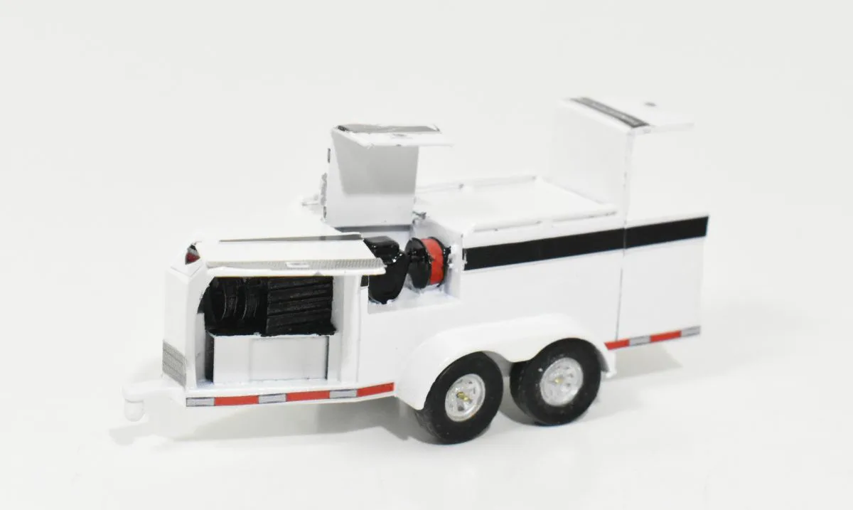 1/64 Scratch Built Fuel Trailer With Rear Tool Compartment
