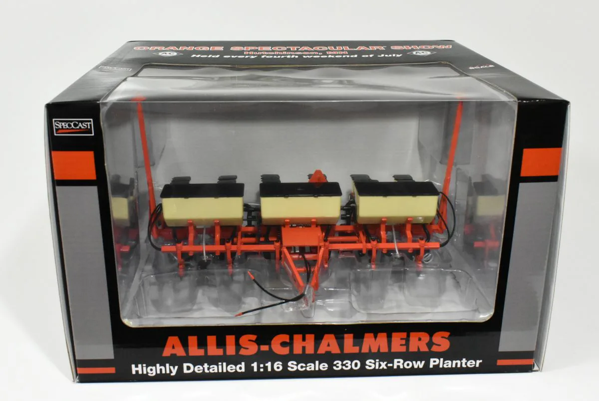 1//16 SpecCast Allis Chalmers 330 6 Row Planter Orange Spectacular Show for sale online