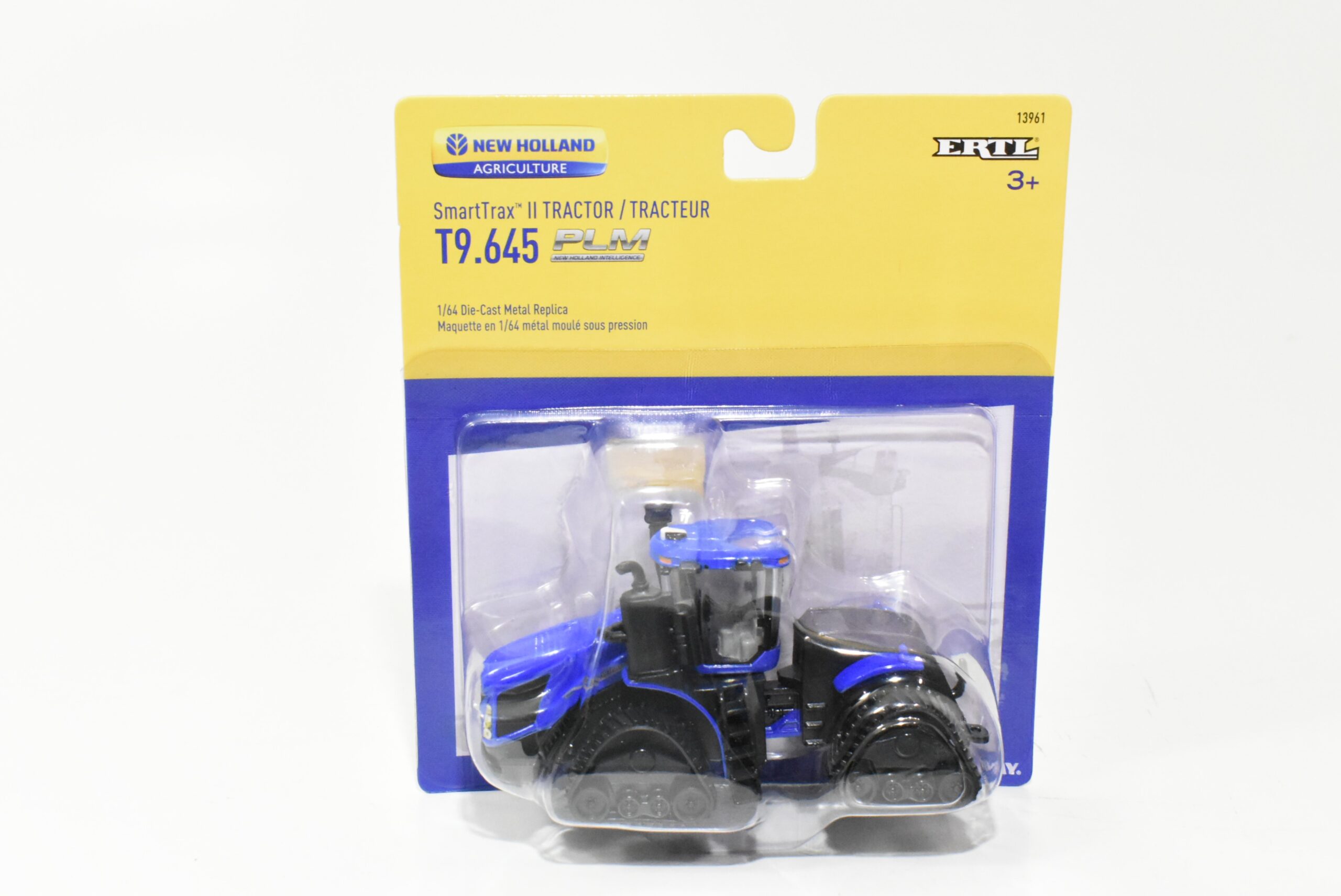 TOMY 1/64 New Holland T9.645 SmartTrax II Tractor - Detailed Diecast Farm Toy