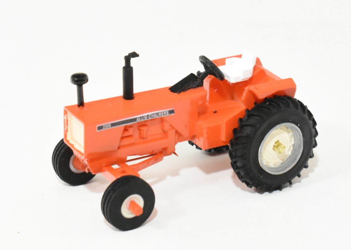 1/64 ERTL custom farm toy orange agco allis chalmers crawler bulldozer tractor 