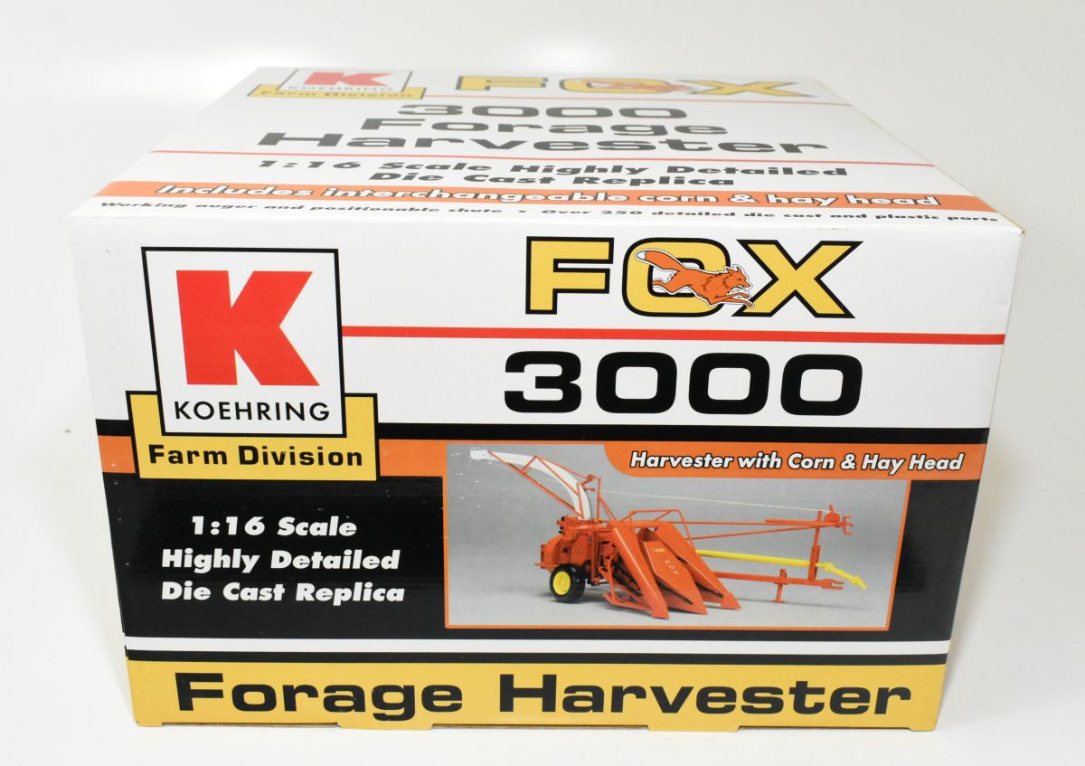 1/16 Fox 3000 Pull Type Forage Harvester With Corn & Hay Head - Daltons  Farm Toys