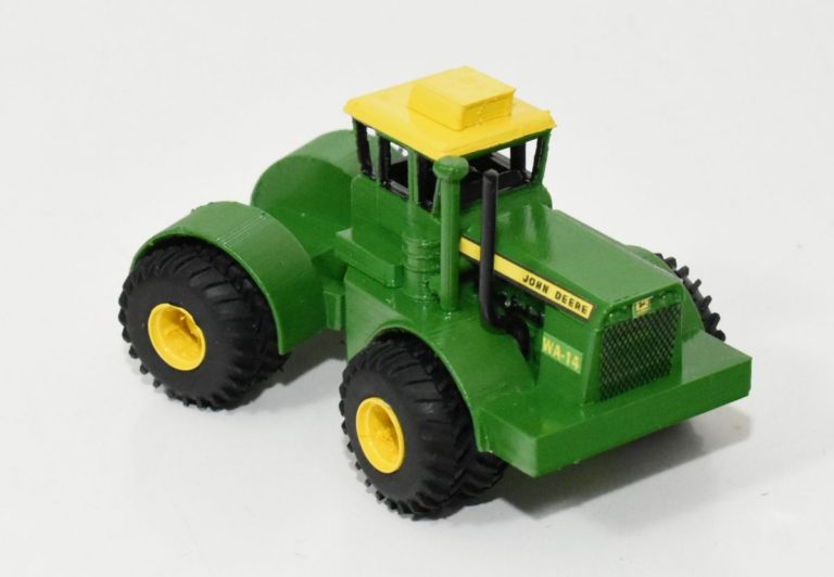 1/64 Custom John Deere WA14 Wagner 4wd Tractor With Cab & Duals